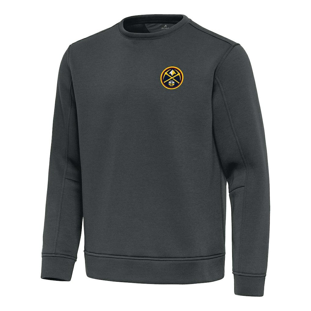 Denver Nuggets Antigua Relevant Pullover Sweatshirt Pewter