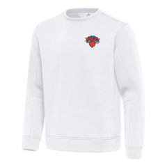 New York Knicks Antigua Relevant Pullover Sweatshirt White