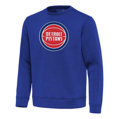 Detroit Pistons Antigua Relevant Pullover Sweatshirt Blue