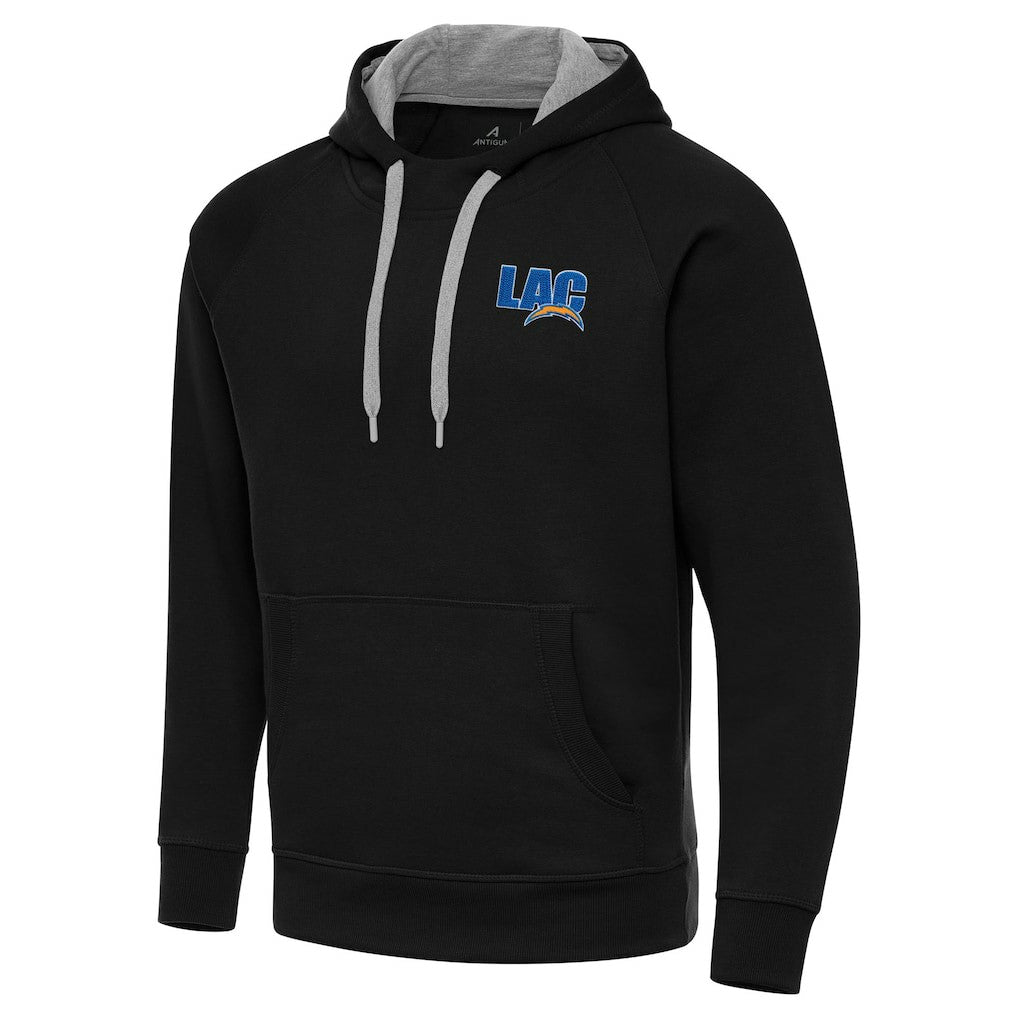 Men's Los Angeles Chargers Antigua Victory Pullover Hoodie - Black - NFL