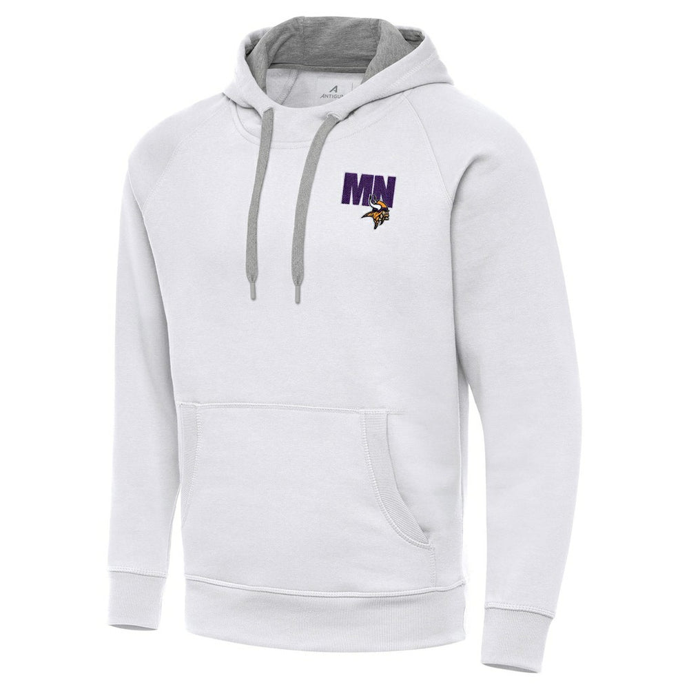 Men's Minnesota Vikings Antigua Victory Pullover Hoodie - White - NFL