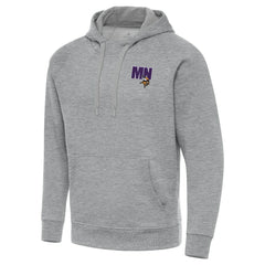 Men's Minnesota Vikings Antigua Victory Pullover Hoodie - Heather Gray - NFL