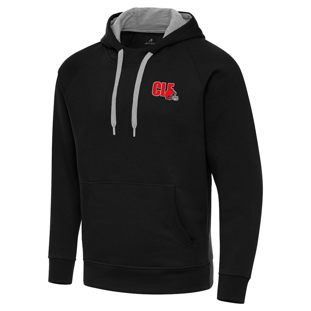 Men's Cleveland Browns Antigua Victory Pullover Hoodie - Black - NFL