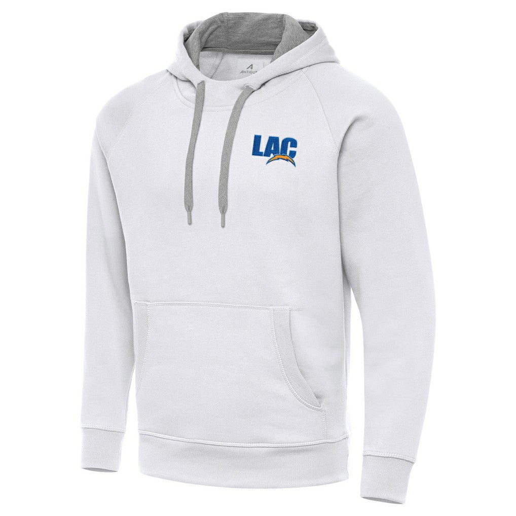 Men's Los Angeles Chargers Antigua Victory Pullover Hoodie - White - NFL