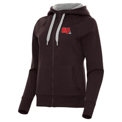 Cleveland Browns Antigua Women's Victory Full-Zip Hoodie - Brown - NFL