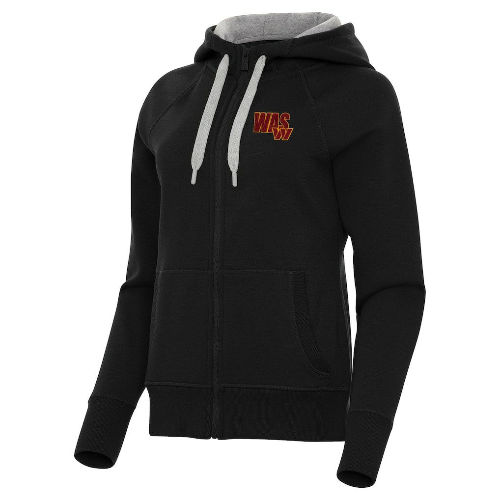 Washington Commanders Antigua Women's Victory Full-Zip Hoodie - Black - NFL