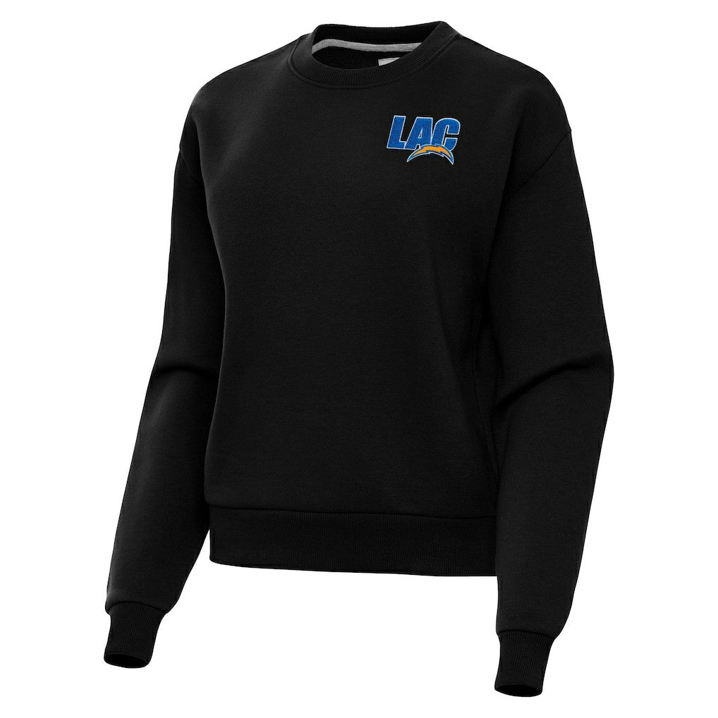 Los Angeles Chargers Antigua Women's Victory Pullover Sweatshirt - Black - NFL