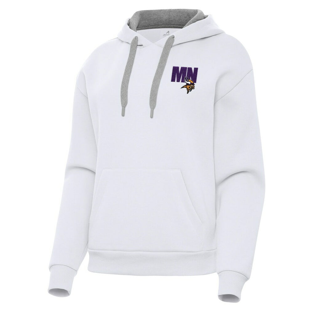 Minnesota Vikings Antigua Women's Victory Pullover Hoodie - White - NFL
