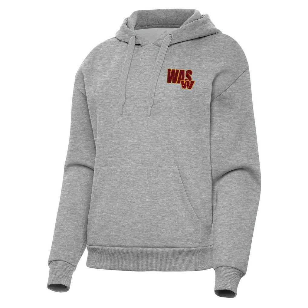 Washington Commanders Antigua Women's Victory Pullover Hoodie - Heather Gray - NFL