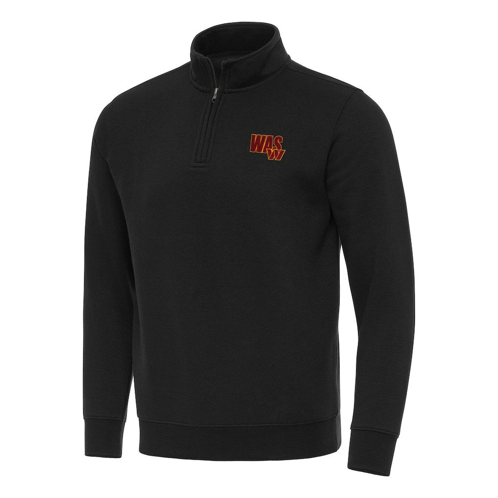 Washington Commanders Antigua Men's Victory Quarter-Zip Sweatshirt - Black - NFL