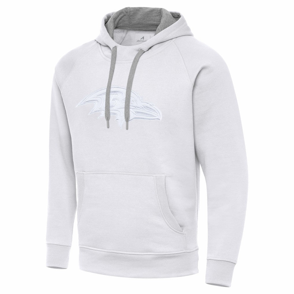 Baltimore Ravens Antigua Victory Pullover Hoodie - White - NFL