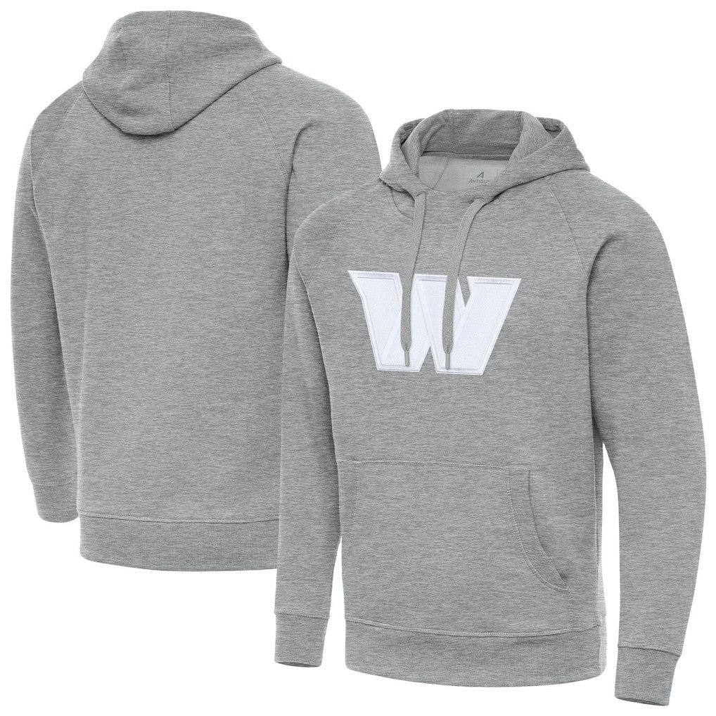 Washington Commanders Antigua Victory Pullover Hoodie - Heather Gray - NFL