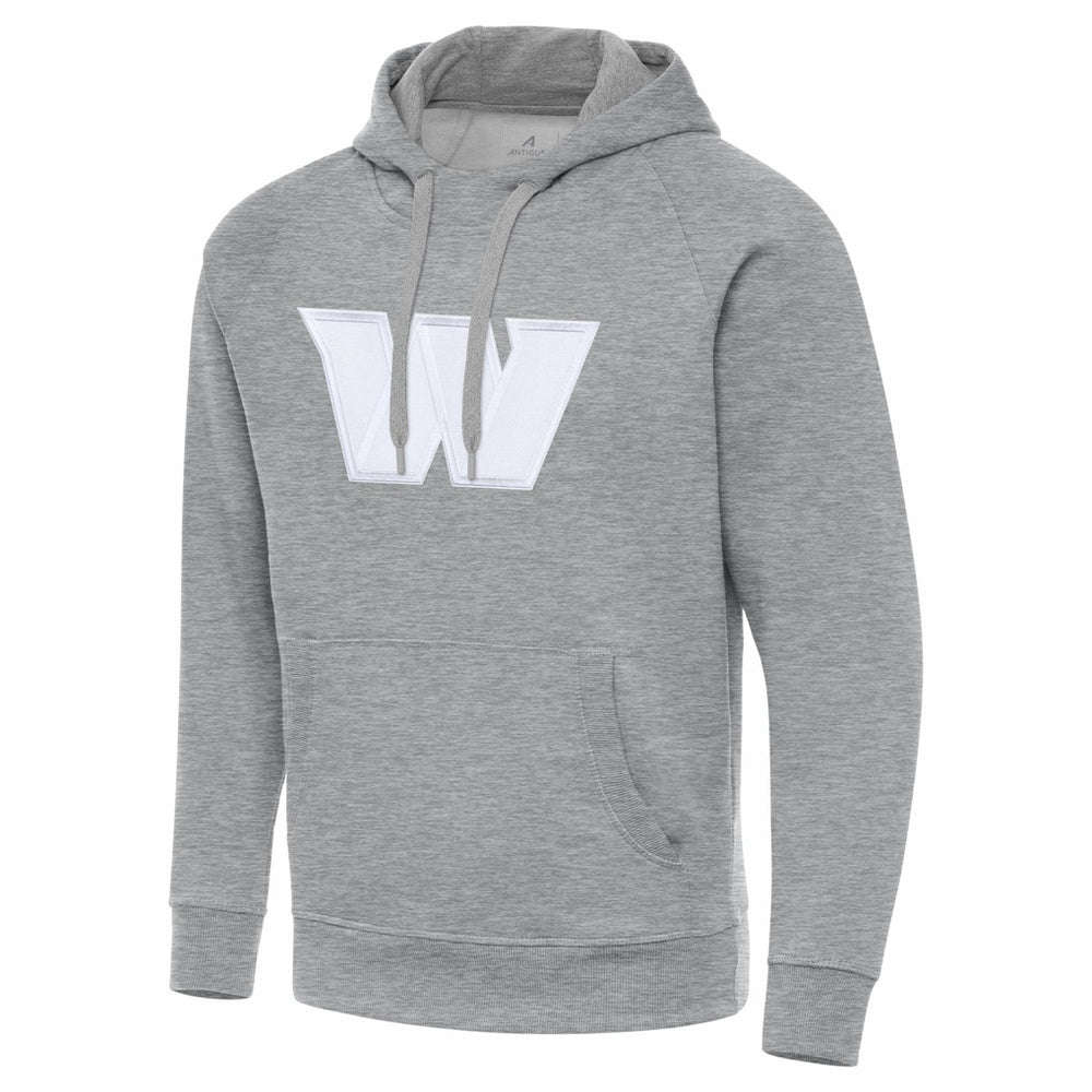 Washington Commanders Antigua Victory Pullover Hoodie - Heather Gray - NFL