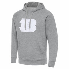 Cincinnati Bengals Antigua Victory Pullover Hoodie - Heather Gray - NFL