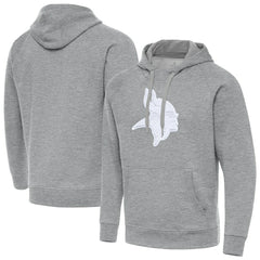 Minnesota Vikings Antigua Victory Pullover Hoodie - Heather Gray - NFL