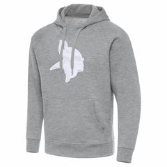 Minnesota Vikings Antigua Victory Pullover Hoodie - Heather Gray - NFL