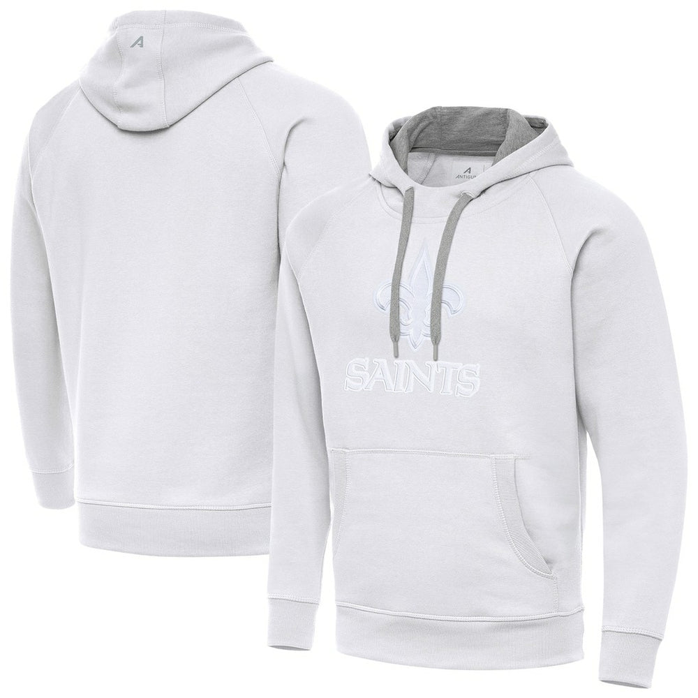 New Orleans Saints Antigua Victory Pullover Hoodie - White - NFL