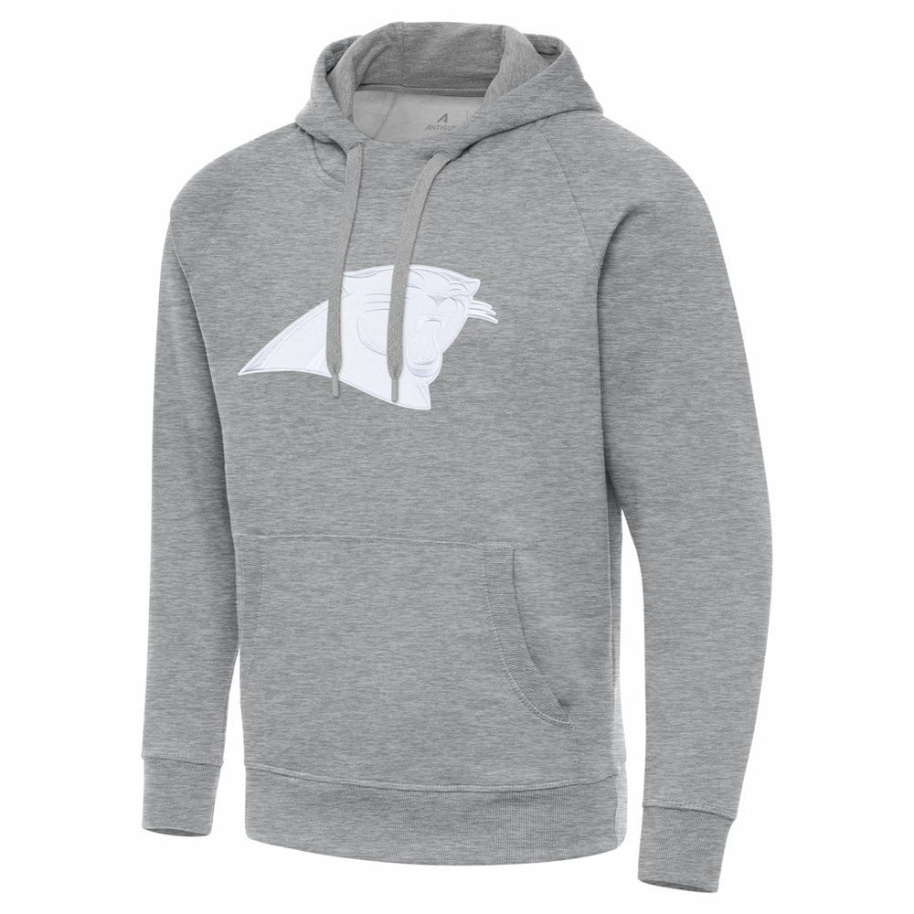 Carolina Panthers Antigua Victory Pullover Hoodie - Heather Gray - NFL