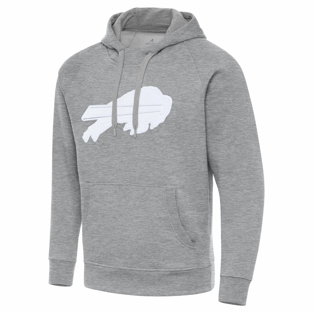 Buffalo Bills Antigua Victory Pullover Hoodie - Heather Gray - NFL
