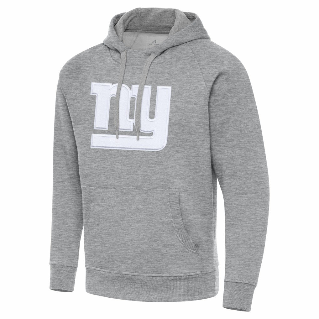 New York Giants Antigua Victory Pullover Hoodie - Heather Gray - NFL