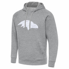 Baltimore Ravens Antigua Victory Pullover Hoodie - Heather Gray - NFL