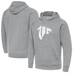 Atlanta Falcons Antigua Victory Pullover Hoodie - Heather Gray - NFL