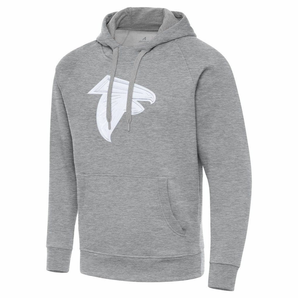 Atlanta Falcons Antigua Victory Pullover Hoodie - Heather Gray - NFL