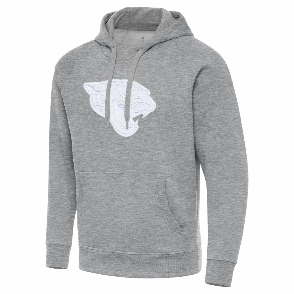 Jacksonville Jaguars Antigua Victory Pullover Hoodie - Heather Gray - NFL