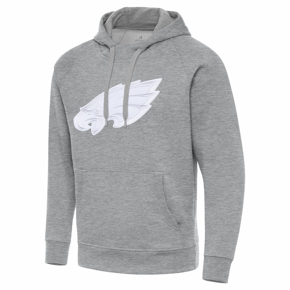Philadelphia Eagles Antigua Victory Pullover Hoodie - Heather Gray - NFL