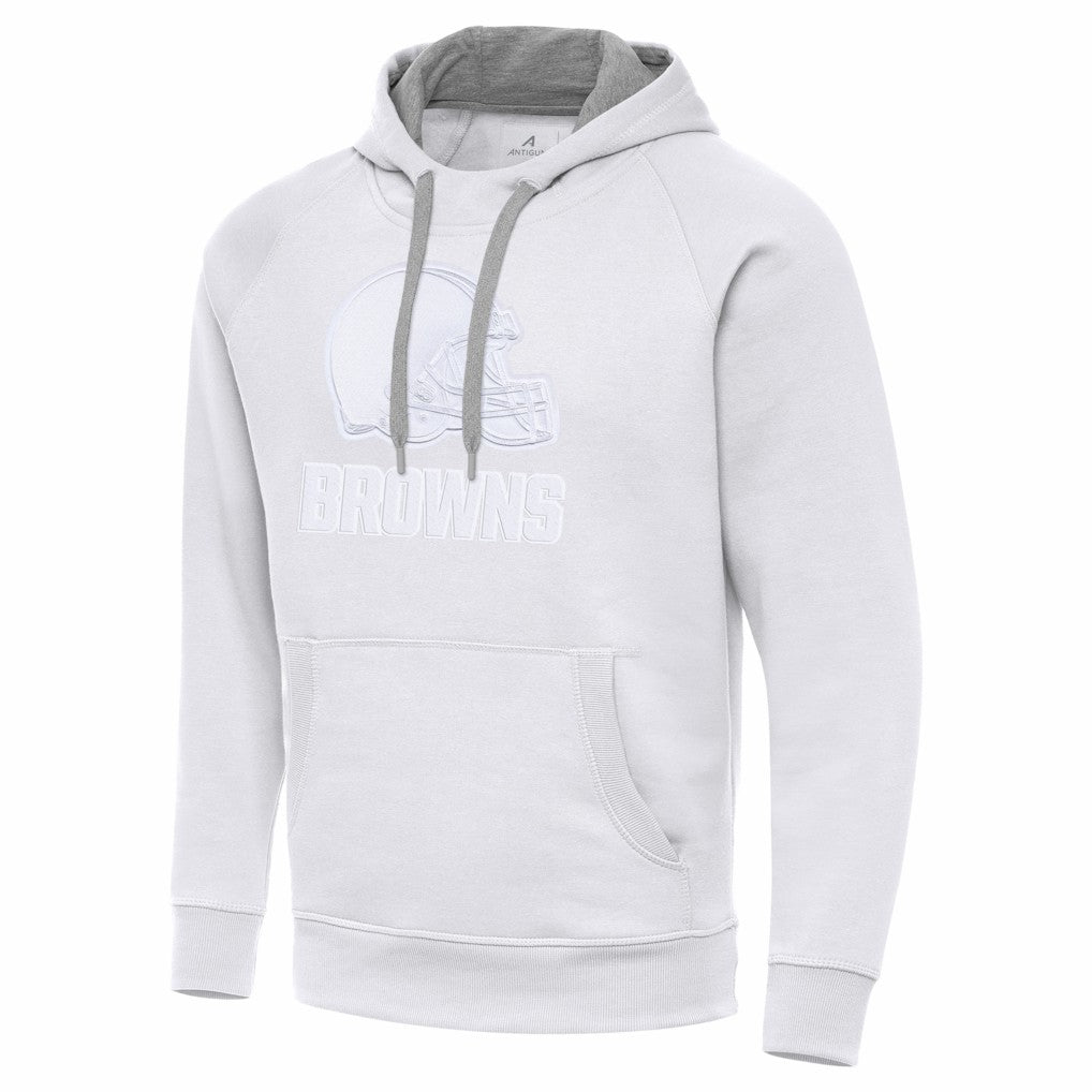 Cleveland Browns Antigua Victory Pullover Hoodie - White - NFL