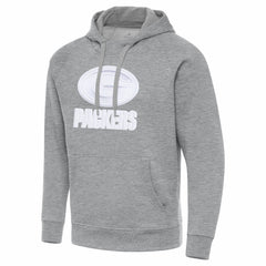 Green Bay Packers Antigua Victory Pullover Hoodie - Heather Gray - NFL
