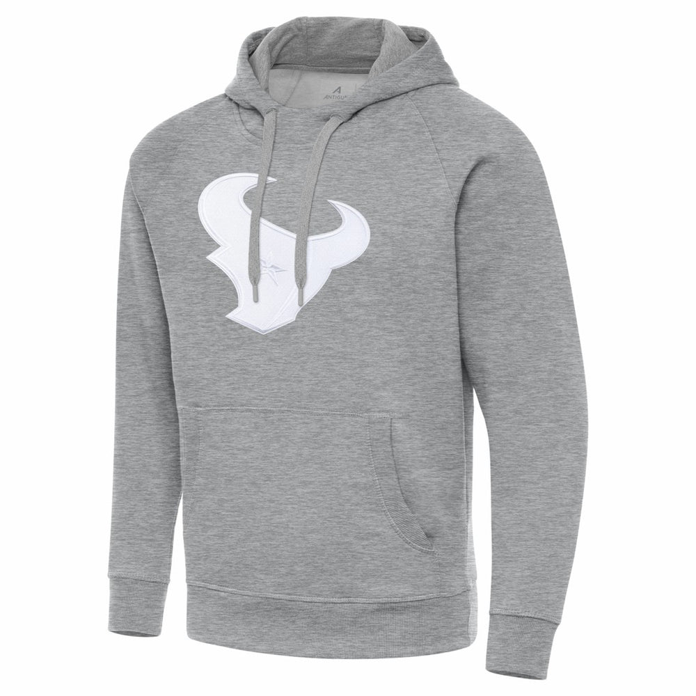 Houston Texans Antigua Victory Pullover Hoodie - Heather Gray - NFL