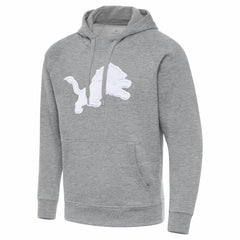Detroit Lions Antigua Victory Pullover Hoodie - Heather Gray - NFL