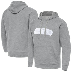 Seattle Seahawks Antigua Victory Pullover Hoodie - Heather Gray - NFL