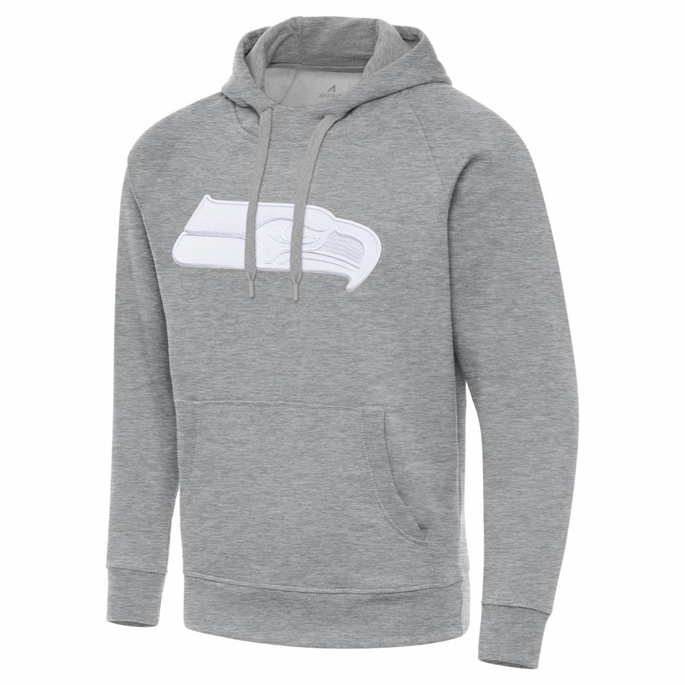 Seattle Seahawks Antigua Victory Pullover Hoodie - Heather Gray - NFL