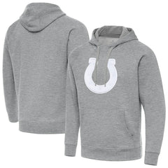 Indianapolis Colts Antigua Victory Pullover Hoodie - Heather Gray - NFL