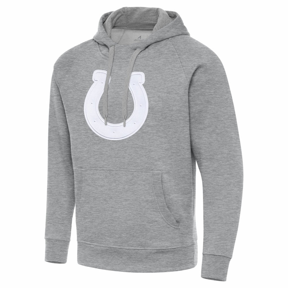 Indianapolis Colts Antigua Victory Pullover Hoodie - Heather Gray - NFL