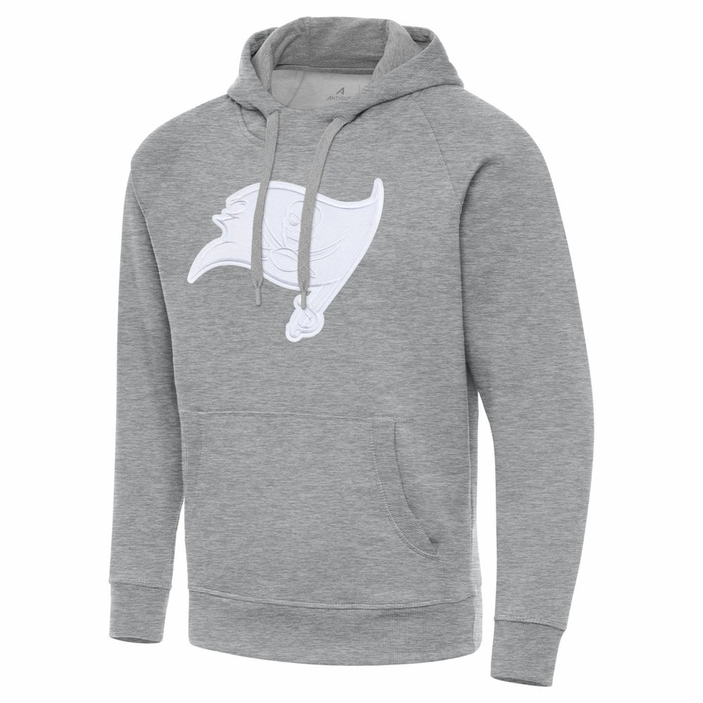 Tampa Bay Buccaneers Antigua Victory Pullover Hoodie - Heather Gray - NFL