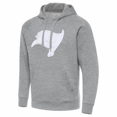 Tampa Bay Buccaneers Antigua Victory Pullover Hoodie - Heather Gray - NFL