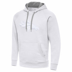 Denver Broncos Antigua Victory Pullover Hoodie - White - NFL