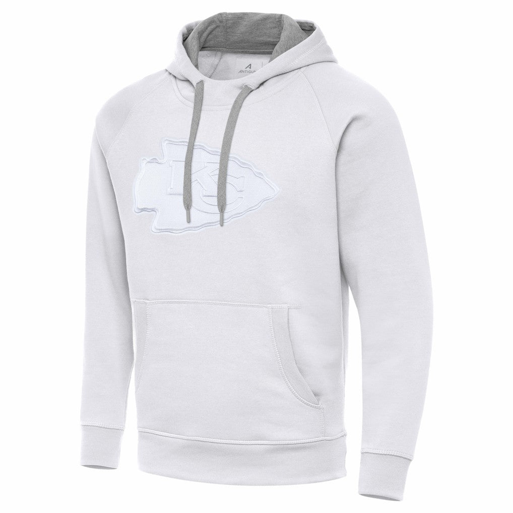 Kansas City Chiefs Antigua Victory Pullover Hoodie - White - NFL