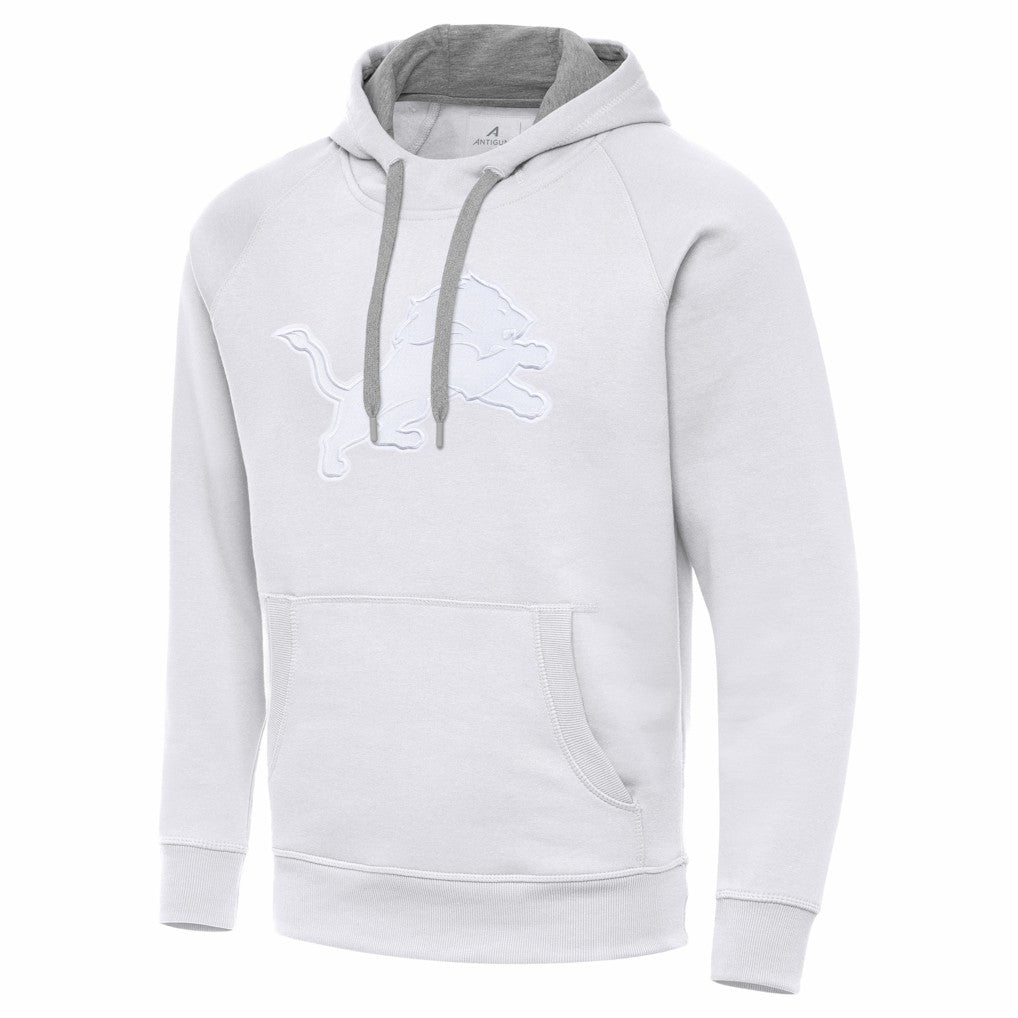 Detroit Lions Antigua Victory Pullover Hoodie - White - NFL