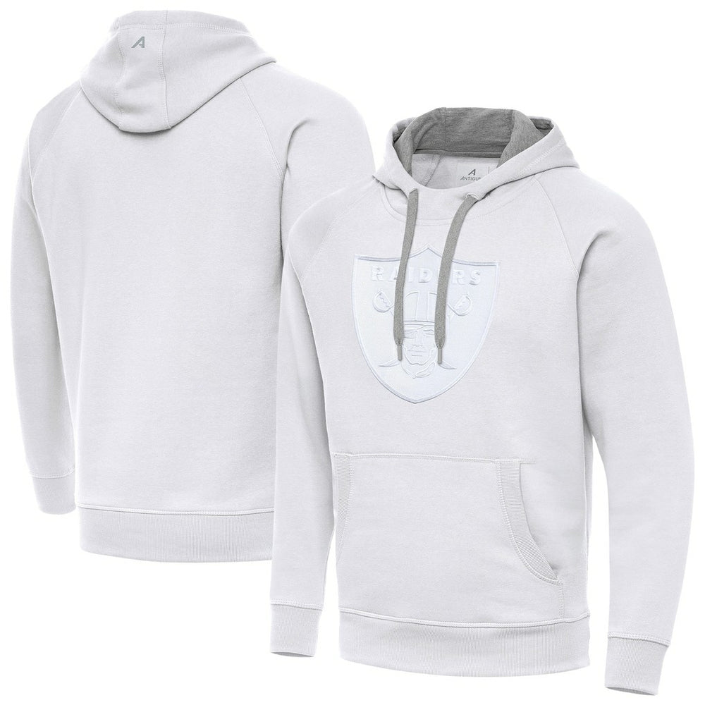 Las Vegas Raiders Antigua Victory Pullover Hoodie - White - NFL