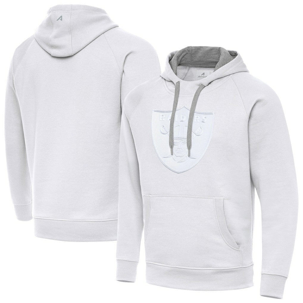 Las Vegas Raiders Antigua Victory Pullover Hoodie - White - NFL