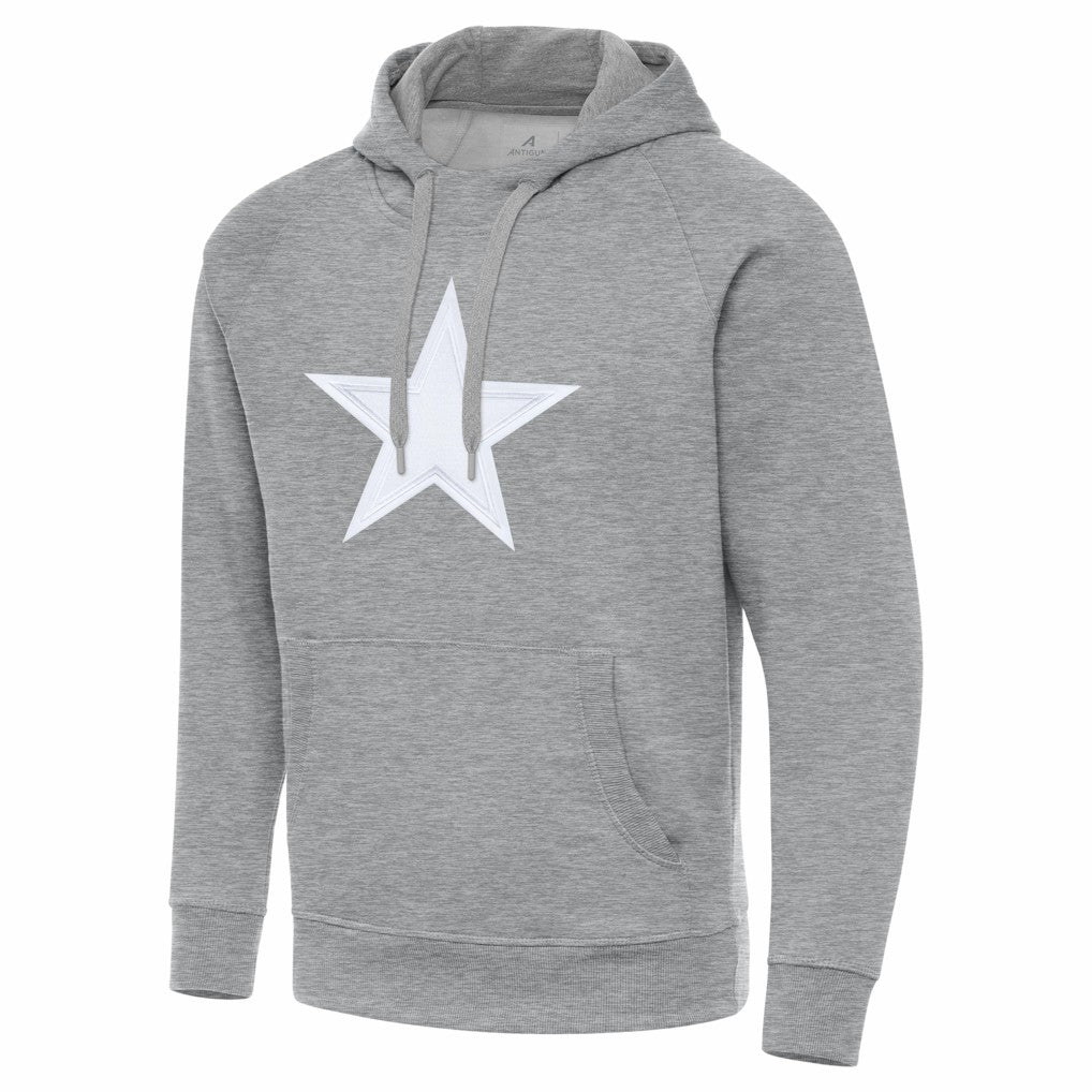 Dallas Cowboys Antigua Victory Pullover Hoodie - Heather Gray - NFL