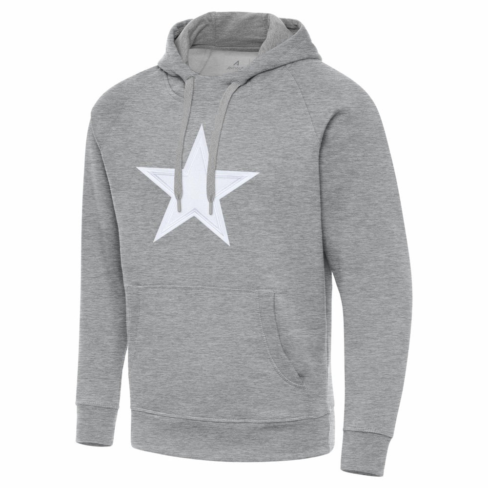 Dallas Cowboys Antigua Victory Pullover Hoodie - Heather Gray - NFL