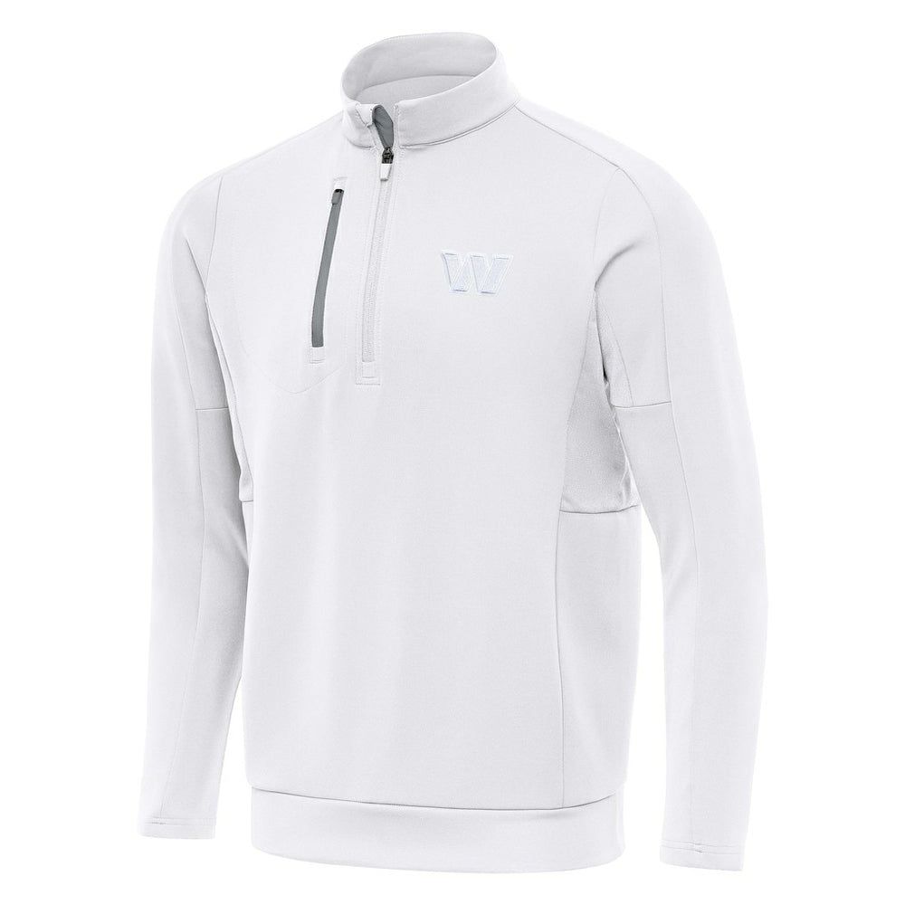 Washington Commanders Antigua Generation Quarter-Zip Jacket - White - NFL