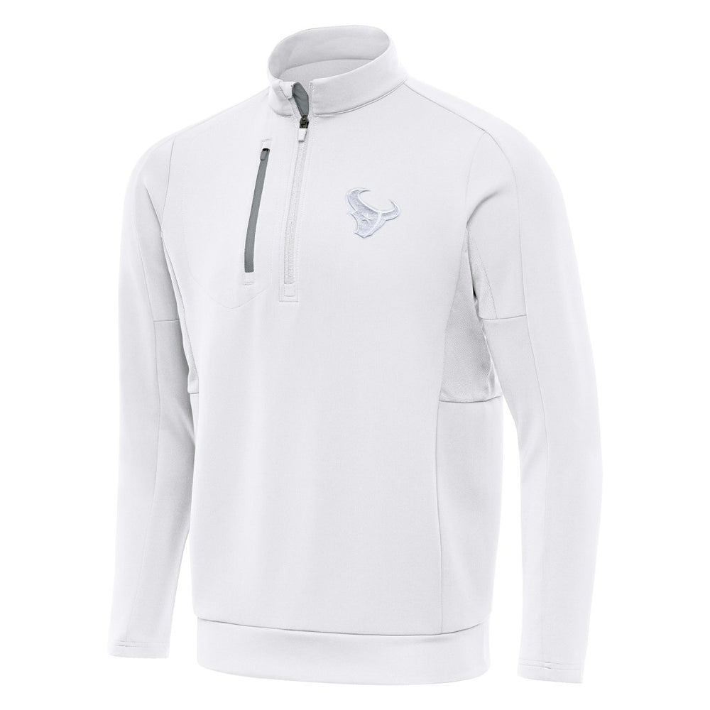 Houston Texans Antigua Generation Quarter-Zip Jacket - White - NFL