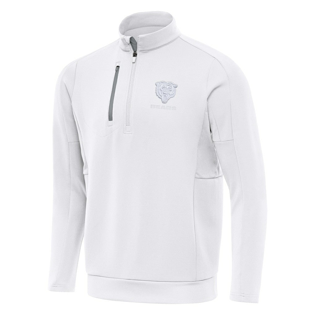 Chicago Bears Antigua Generation Quarter-Zip Jacket - White - NFL