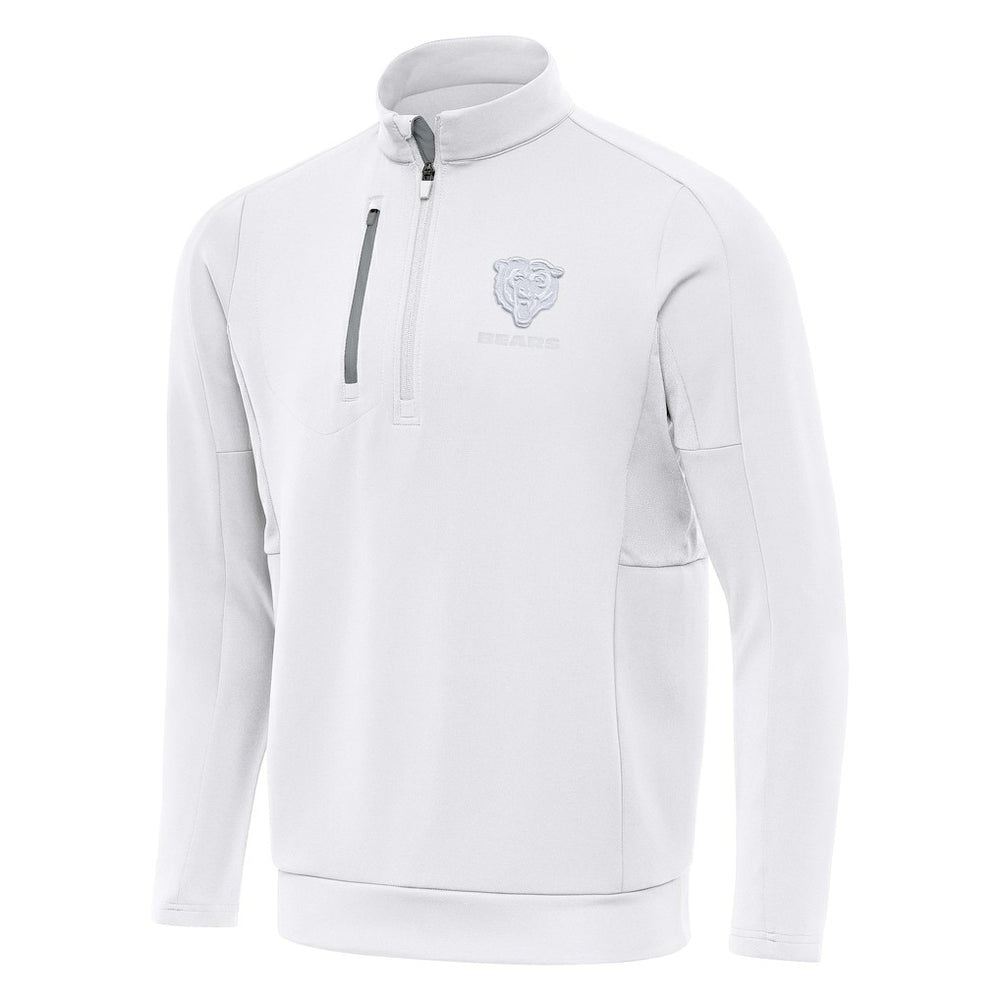 Chicago Bears Antigua Generation Quarter-Zip Jacket - White - NFL